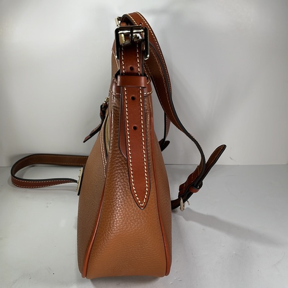 Dooney & Bourke Brown Leather Crossbody Shoulder Bag - Picture 8 of 15